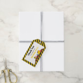 Étiquette cadeau de camion et de congélateur (Avec de la ficelle)