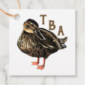 Étiquette cadeau de canard (Devant)