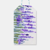 Étiquette cadeau de champ Lavender (Dos)