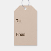 étiquette cadeau de chat heureux (Dos)