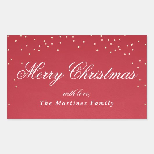 Étiquette cadeau de confetti de faux feuil de vaca (Devant)