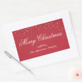 Étiquette cadeau de confetti de faux feuil de vaca (Enveloppe)