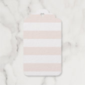 Étiquette cadeau de Faveur du Baby shower de coeur (Verso)