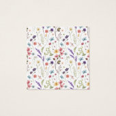 Étiquette cadeau de Favoriser Baby shower de fleur (Dos)