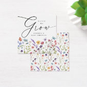 Étiquette cadeau de Favoriser Baby shower de fleur (Bureau)