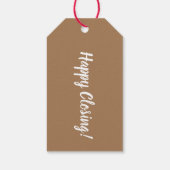 Étiquette Cadeau De Fermeture Pour Réaliseurs / Bo (Dos)