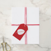 Étiquette cadeau de feuilles d'automne de cerise (Avec de la ficelle)