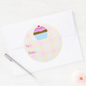Étiquette cadeau de gâteau glacé (Enveloppe)