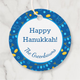 Étiquette cadeau de Hanouka