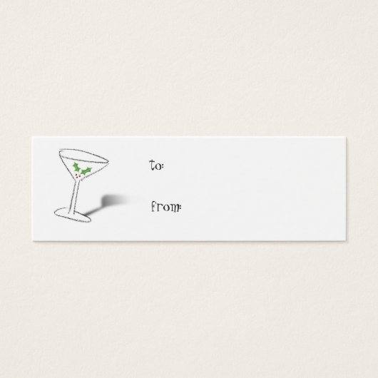 Étiquette cadeau de Holiday Cheers (Devant)