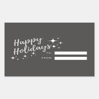 Étiquette cadeau de Joyeux jours fériés
