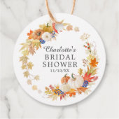 Étiquette Cadeau de la Fête des mariées Citrouille (Dos)