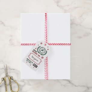 Étiquette cadeau de la part du Père Noël - Inspect