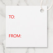 Étiquette cadeau de la Saint-Valentin (Dos)