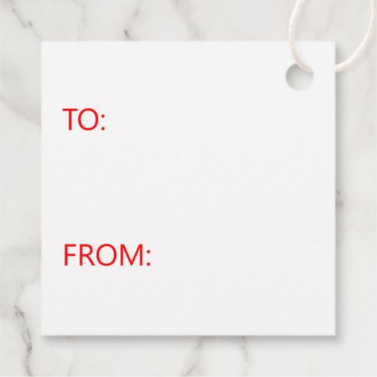 Étiquette cadeau de la Saint-Valentin (Dos)