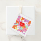 Étiquette cadeau de la Saint-Valentin (En situation)