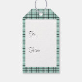 Étiquette cadeau de la scène hivernale (Dos)