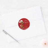 Étiquette cadeau de la souris de Noël (Enveloppe)