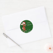 Étiquette cadeau de la souris de Noël (Enveloppe)