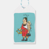 Étiquette cadeau de l'ange poilu (Devant)