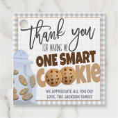 Étiquette cadeau de l'enseignant (Devant)