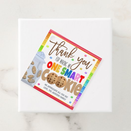 Étiquette cadeau de l'enseignant (En situation)