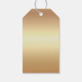 Étiquette cadeau de luxe Black Gold Foil Pet Fourn (Dos)