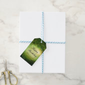 Étiquette Cadeau de Mariage Élégant Rustique Forêt (Avec de laficelle)