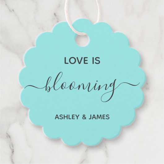 Étiquette cadeau de mariage ou de douche (Devant)