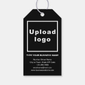Étiquette cadeau de marque commerciale sur Black (Dos)