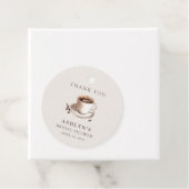 Étiquette cadeau de Merci de Fête des mariées (En situation)