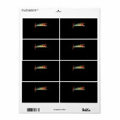 Étiquette Cadeau de natation Heartbeat Premium (Feuille entière)