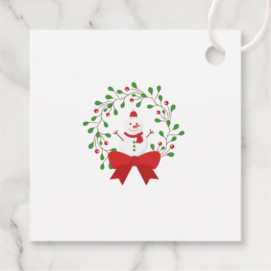 Étiquette cadeau de Noël (Dos)