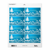 Étiquette cadeau de Noël (Feuille entière)