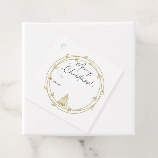 Étiquette cadeau de Noël (En situation)