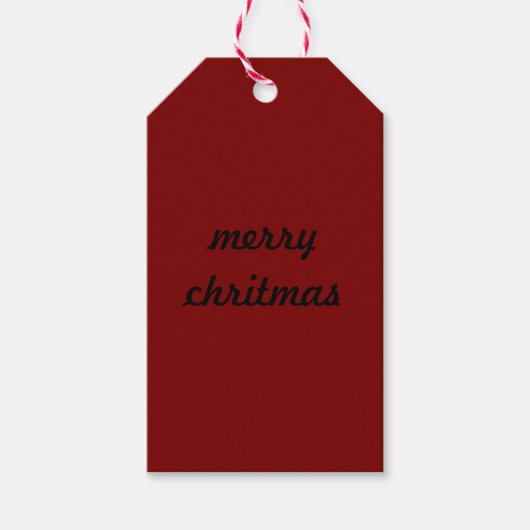 étiquette cadeau de noël (Devant)