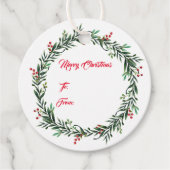 Étiquette cadeau de Noël (Devant)