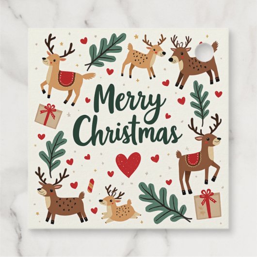 Étiquette cadeau de Noël (Dos)