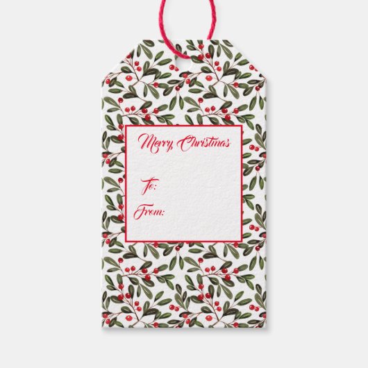 Étiquette cadeau de Noël (Devant)