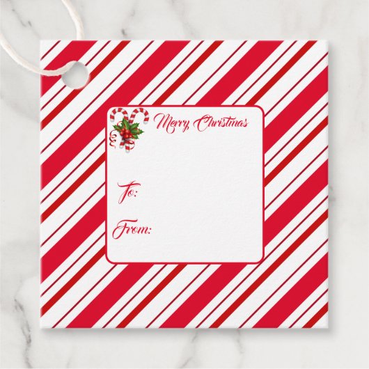 Étiquette cadeau de Noël (Devant)
