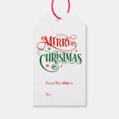 Étiquette cadeau de Noël (Devant)