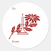 Étiquette cadeau de Noël (Devant)