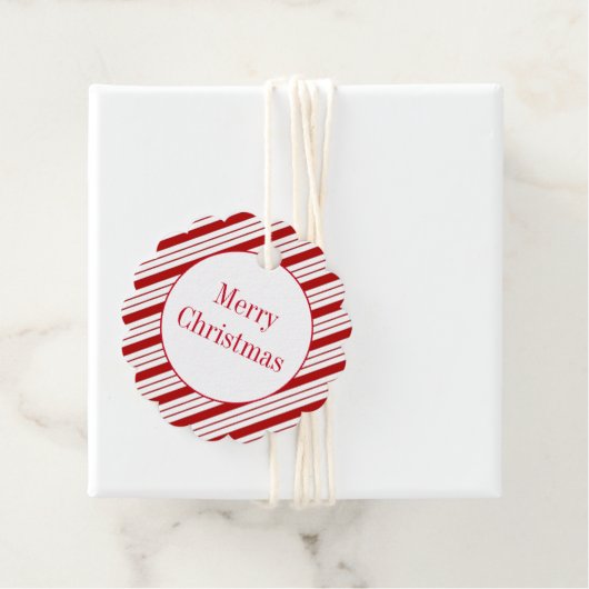 Étiquette cadeau de Noël (En situation)