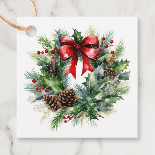 Étiquette cadeau de Noël (Devant)