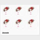 Étiquette cadeau de Noël (Feuille)