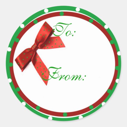 Étiquette cadeau de Noël (Devant)