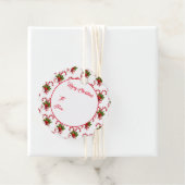 Étiquette cadeau de Noël (En situation)