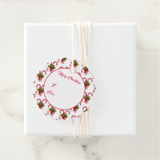 Étiquette cadeau de Noël (En situation)