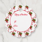 Étiquette cadeau de Noël (Devant)