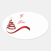 Étiquette cadeau de Noël (Devant)